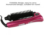 Hot Air Curling Brush, Electric Folding Hair Curler Comb Brush Portable Electric Curling Brush Hair V1370-AZ4-05003