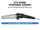 POWERBLADE 20V Cordless Pole Saw & Hedge Trimmer Combo, 8" Chainsaw Pruner & 20" Hedger, Telescopic V219-GTCCLSPBPS2PT2