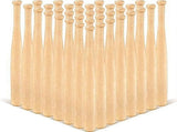 36 Pieces Mini Baseball Bat 7 Inch Unfinished Small Wooden Bats Unpainted Wood Baseball Bats for V1369-AZ3-W-15403
