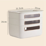 Router Storage Box Multi Hole Detachable Design Plastic Anti Drop Cable Management Case White 3 V1294-YM0717-3117220203916