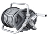 Green Fingers 20m Retractable Garden Hose Reel Heavy Duty 1/2" Hose Auto Rewind HR-WA-MNL-20M-PLS