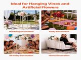 Wedding Flower Stand, 10PCS 80cm Column Flower Stand, Floral Stands with Metal Laminate, Gold V952-HLHJLFT10J80SU4X0001V0