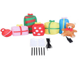 9.8ft Xmas Inflatables Outdoor Decorations Gift Boxes and Bear Blow Up Yard Decorations with LED V1294-YM0901-3111250213111