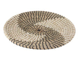 Woven Wall Basket Decor Handcrafted Seagrass Hanging Baskets Multifunction Woven Insulation Pad for V1294-YM0703-3115230050612