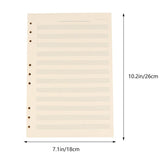 White Music Manuscript Paper with Smooth, Ink-Resistant Sheets Ideal for Easy Music Writing and V1366-AZ2-W-18695