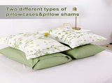 Vintage Delicate green bloom 3 Pc Comforter & Pillow Cover Set V745-MAB010487AJ3
