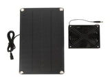 Solar Panel Fan Kit 20W Powered Mini Portable for Greenhouse Chicken Coop Pet House Window Exhaust V1294-YM0703-3114230026211