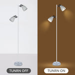 Audrey Floor Lamp - White V558-LL-27-0185W