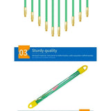 Fiberglass Fish Tape Cable Rods, Electrical Wire Running Pull/Push Kit with Hook and Hole Kit Glow V1369-AZ3-W-11605