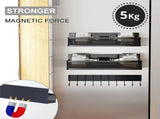 CARLA HOME 5 Pack Magnetic Spice Rack for Fridge Kitchen with Hook Bar V178-36504