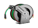 Retractable Welding Hose Reel, 1/4-Inch x 50FT Twin Oxygen Acetylene Rubber Hose Max 300PSI - T V952-HJRGJP50FTZDID1LEV0