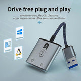 USB 3.0 to TF SD Card Reader, High-Speed Aluminum Alloy Memory Card Adapter V1263-JX-4723