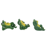 3pcs Outdoor Frog Ornament American Style Innovative Simulation Frog Statues for Yard Home V1294-YM0901-3111240102511