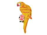 Parrot Sculpture Resin Bird Figurine Half Face Hanging Sculpture for Wall Tree Living Room Balcony V1294-YM0901-3111250017113