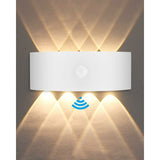 Outdoor Wall Light, 8W Indoor Motion Sensor Lamp, 3000K Warm White Bedroom Wall Light, Waterproof V1188-MS-227-1815