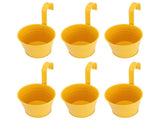 10Pcs Hanging Flower Pots with Removable Hooks Outdoor Indoor Plants Metal Buckets Wall Fence Home V1294-YM0901-3111240243111