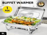 Alston 9L Chafing Dish Set, Premium 410 Stainless Steel Buffet Warmer, Bain Marie Food Server with XFYA-BW-1T