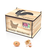 Incubators for Hatching Eggs DIY Wooden 9 Egg Incubator with Temperature Control Chicken Egg V1294-YM0901-H47262AU