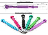 6-In-1 Magnetic Precision Screwdriver Set For Mobile Devices And Laptops PRL-7263PS