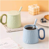 Ceramic mug for home - 8.4 oz plain coffee/tea mug - Dopamine Mood - Coffee mug for reading/studying V1259-DP01-BO-449