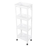 Bathroom Tower Shelf Plastic Freestanding Storage Rack Organizer Multifunctional Shelving Unit for V1294-YM0706-3112230061616