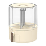 9.6L 6 Grid Rice Grain One Click Operation Rotating Cereal Storage Container Dry Food V1294-YM0901-3117230441311