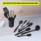 11pcs Kitchen Utensil Set Silicone Heat-Resistant Non-Stick Kitchen Utensils kit V63-828121
