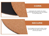 10Pcs Lightweight Cork Plant Coasters with Smooth Round Edges for Daily Flowerpot Protection V1369-AZ3-W-10511