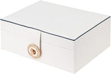 Jewelry Box Organizer for Necklaces, Earrings, Bracelets, Rings, Large PU Leather Jewelry Box with 3 V1237-ZY-203-0238