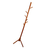 Clothes Tree Solid Wood Round Corner Simple Fashionable Beautiful Coat Hanger for Living Room Honey V1294-YM0716-3117220157412