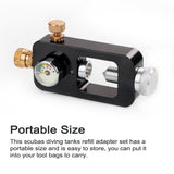 Oxygen Easy Install Diving Tanks Refill Adapter Set Oxygen Cylinder Adapter Practical V1369-AZ3-W-15858