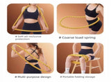 Purple Weighted Soft Spring Hula Hoop with Silent Alloy Interior and Polyester Wrap for Home Gym V888-ELOSUNG43407