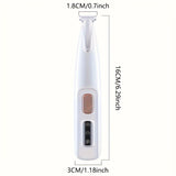 Pet clipper dog foot hair trimmer cat foot hair trimmer dog LED light clipper hair trimmer V1102-HECW-002
