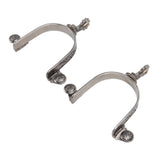 One Pair Boot Spurs Stainless Steel Vintage Leaf Patterned Western Cowboy Spurs for Outdoor V1294-YM3111220276611-0421