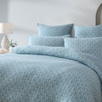 Platinum Collection Santa Fe Teal Cotton Jacquard Quilt Cover Set Super King V442-LED-QUILTCS-SANTAFE-TEAL-SK