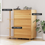 Artiss Chest of 3 Drawers Storage Cabinet 3 Shelves Pine FURNI-C-CDR-02-WD-AB