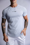 HARD HITTERS RAGLAN CREW TEE STEEL BLUE MEDIUM V697-RAGLAN-CREW-TEE-STEEL-BLUE-MEDIUM