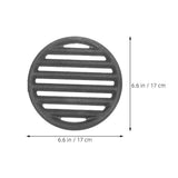 Black Cast Iron Grill Grates for Outdoor Cooking with Mesh Design and Easy Installation, Perfect for V1369-AZ3-W-16709