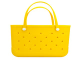 Waterproof Hexagon Mesh Beach Bag Large Capacity Travel Storage Tote for Swimwear Towel Sunglasses V1258-BAG-HS04-L-YEL