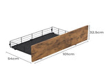 Levede 4 Queen Bed Frame Storage Drawers BF1049-4-Q