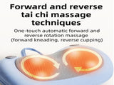 Grey Wireless Rechargeable Cervical & Lumbar Massager Pillow with 4 High/Low Massage Points, 42&degC V888-ELOSUNG52122