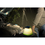 2Pcs Collapsiable Solar Lamp -Black and Green V1263-JX-7438