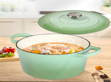 TOQUE 4L Enamel Dutch Oven Pot in Green Colour KT0180-4L-GN_NZ