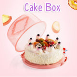 Portable Cupcake Carrier Food Preservation Boxwith Handle Transparent Cake Box V1294-YM0717-10125111