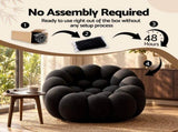 Artiss Bubble Floor Sofa Lazy Couch Single Lounge Chair Reading Accent Chairs SB-C-HCOMB-GY