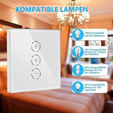 LED Dimmer Switch, Wifi Light LED Dimmer Switch Percentage Function With Timing Function, Wlan Voice V1188-MS-227-0252