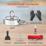 771 Kg Strong Fishing Magnet Kit Double Sided Pull Force Rope Carabiner V952-CXDYTZ5JTSM110PE7V0