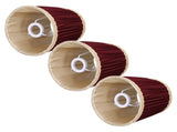 3pcs E14 Fabric Lamp Shade Wine Red Modern Clip On Lampshade for Home Wall Candle Table Lamps V1294-YM0523-3119210264911
