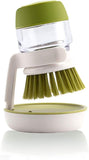 Palm Brush Upgraded,dish Brush Kitchen Soap Dispensing Brush With Storage Stand Dishes Mini Soap V1263-JX-1940
