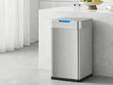 Devanti 50L Motion Sensor Bin Rubbish Bins Kitchen Automatic Trash Can Silver SB-D-50-K250-SI